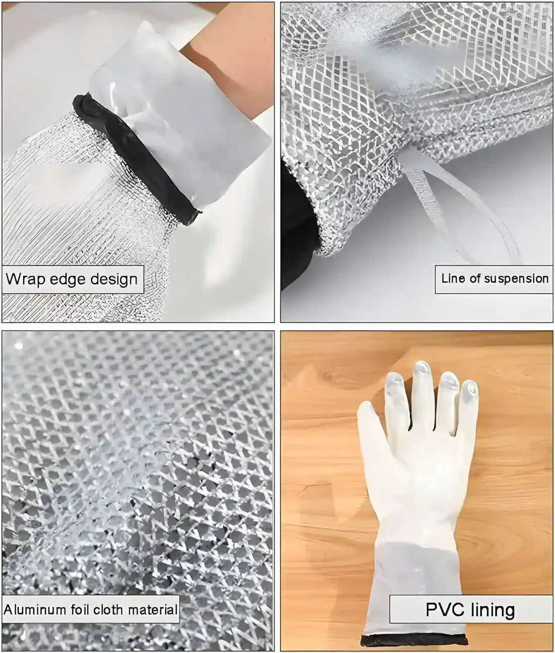 (Pair) Wire Dishwashing Gloves | Dishwashing Rags For Wet And Dry Non-scratch Wire Dish Cloths For Washing Dishes, Kitchen
